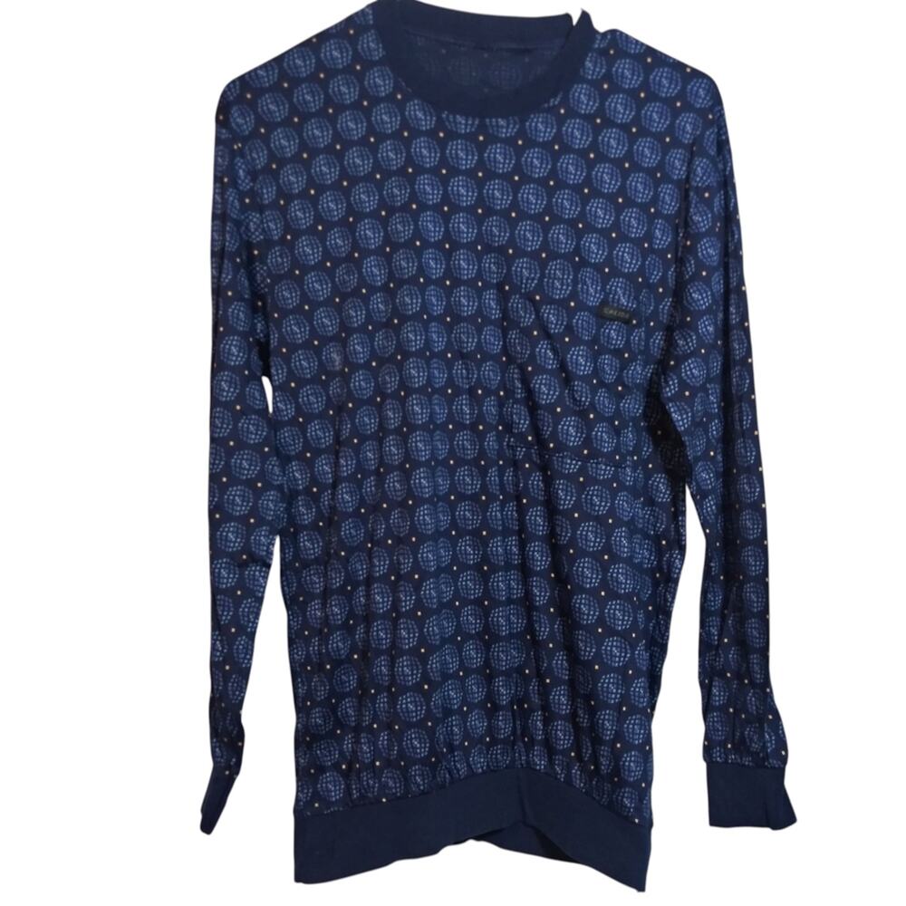 Calida Relax Swiss Edition Pyjama with Cuff Long Sleeve PJ Top Mens Size M